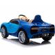 Voiture électrique Bugatti Chiron bleue pour enfant