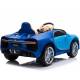 Voiture électrique Bugatti Chiron bleue pour enfant