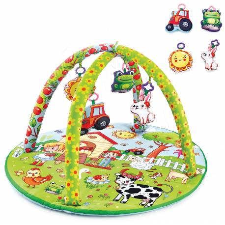 tapis d'éveil gym ferme babyjem