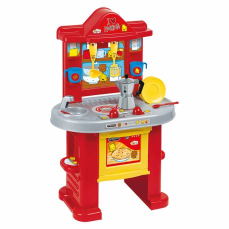cuisine avec accessoires Unogiochi modèle Bialetti rouge