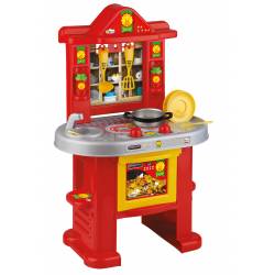 cuisine avec accessoires Unogiochi modèle Mister chef rouge et jaune