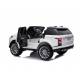 voiture électrique pour enfant Range Rover blanche, siège cuir