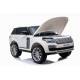 voiture électrique pour enfant Range Rover blanche, siège cuir