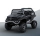 Voiture électrique pour enfant Mercedes Benz Unimog noir