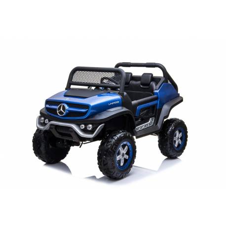 Voiture électrique pour enfant Mercedes Benz Unimog peinture bleue