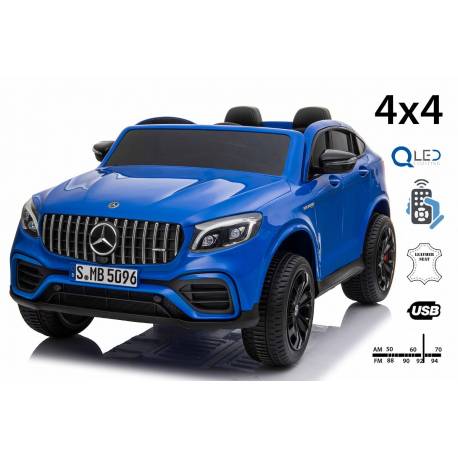 Voiture électrique pour enfant Mercedes AMG GLC bleue