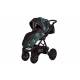 poussette simple XQ Sline S05 jungle (noir et vert)