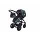 poussette simple XQ Sline S05 jungle (noir et vert)