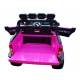 Voiture électrique FORD RANGER Wildtrike rose deux places bluetooth+LCD