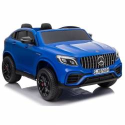 Voiture électrique pour enfant Mercedes AMG GLC bleue 2X12V + LCD