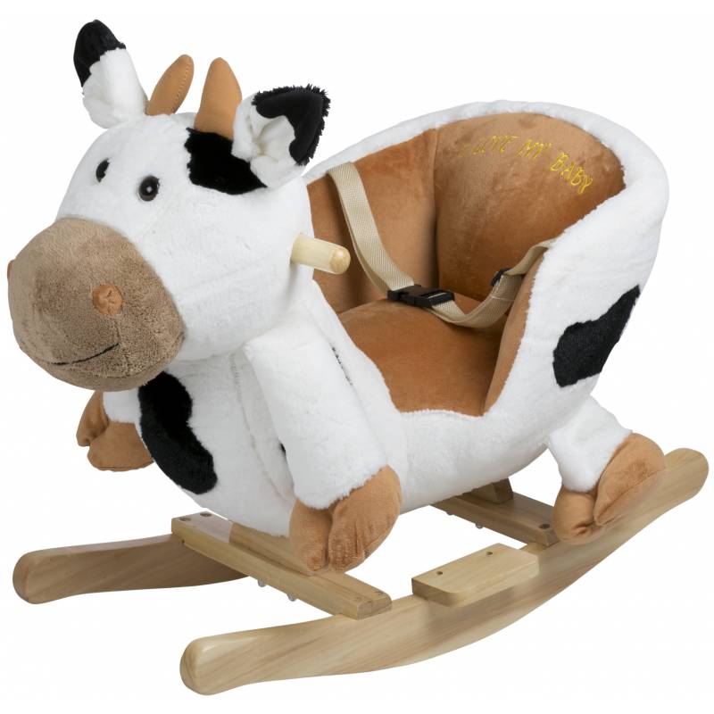 Bascule en bois Vache babygo