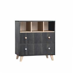 commode pour bébé Senja anthracite