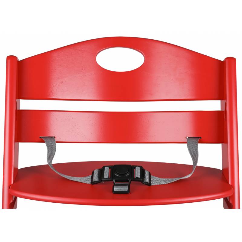 QuarttoLino® Chaise haute enfant évolutive Mini bois rouge