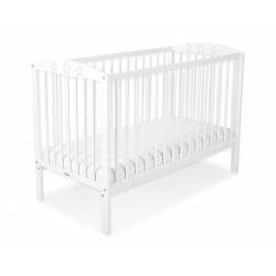 Lit bébé étoile blanc + matelas