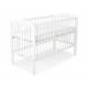 Lit bébé étoile blanc + matelas