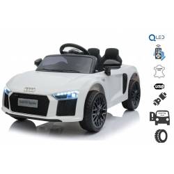 Voiture électrique pour enfant Audi R8 small blanche