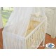 Lit bébé cododo avec parure prince/princesse crème