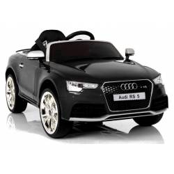 Voiture électrique pour enfant Audi RS5 métallisée noire - pack luxe