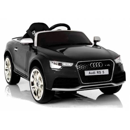 Voiture électrique pour enfant Audi RS5 métallisée noire - pack luxe