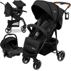 Poussette duo basket babygo - 3 coloris