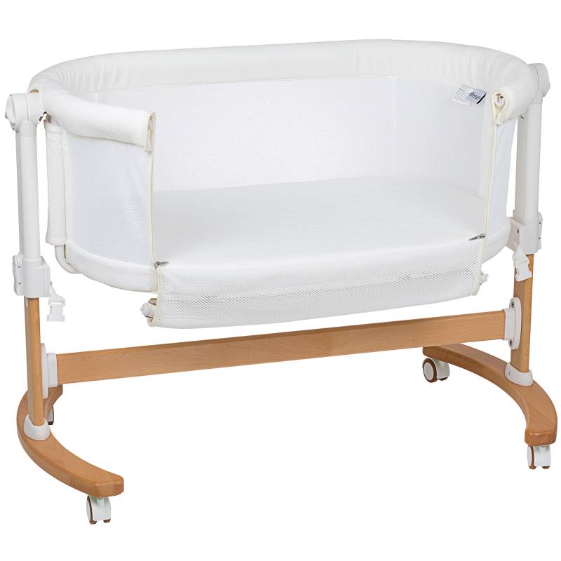 Lit bébé cododo crème Amila Babygo - Lit pour enfant avec matelas