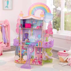 Maison de poupée en bois Rainbow Unicorn Mermaid