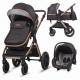 Poussette trio Coccolle Melora Diamond black