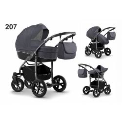 Poussette trio City Star gris anthracite et noir 207