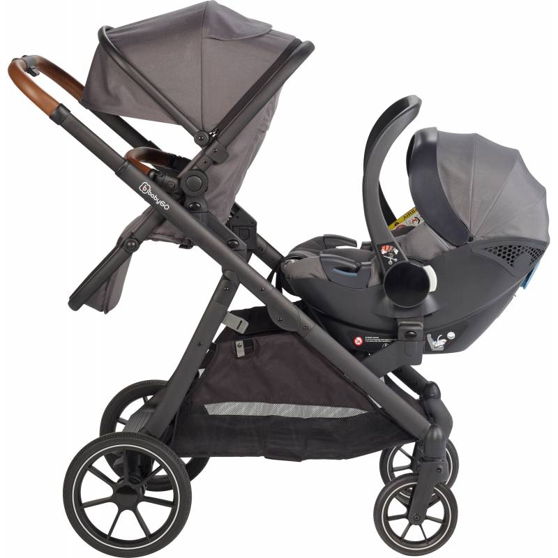 Poussette Babygo Duo Ultra pour Jumeaux 3 en 1 Babygo