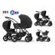 Poussette pour enfants d'âges rapprochés Multistroller noir