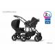 Poussette pour enfants d'âges rapprochés Multistroller noir