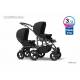 Poussette pour enfants d'âges rapprochés Multistroller noir