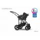 Poussette pour enfants d'âges rapprochés Multistroller noir