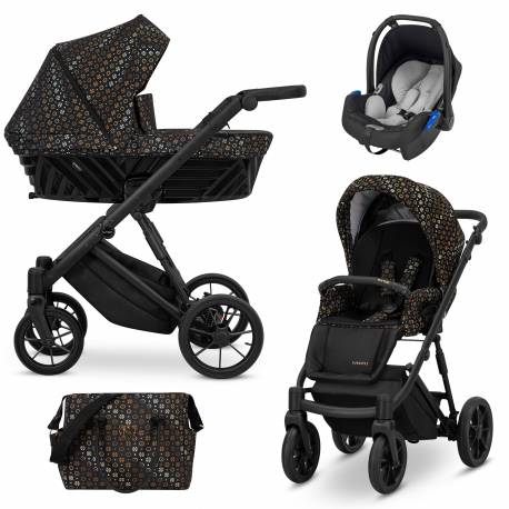 Poussette trio Ivento black style