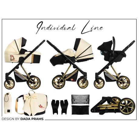 Poussette trio Nexus Cream Blossom - Individual line