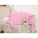 Lit bébé chic rose pâle + parure 4 pièces