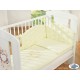 Lit bébé chic crème + parure 4 pièces