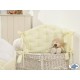 Lit bébé chic crème + parure 4 pièces