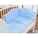 Lit bébé chic bleu + parure 4 pièces
