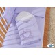 Lit bébé chic violet + parure 4 pièces