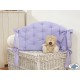 Lit bébé chic violet + parure 4 pièces