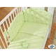 Lit bébé chic vert + parure 4 pièces