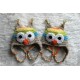 bonnet hibou arc en ciel