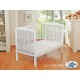 Lit bébé évolutif blanc en osier