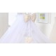 Parure de lit bébé deux coeurs rose