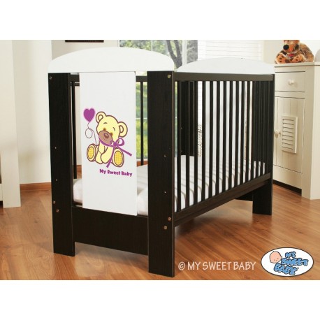 Lit bébé ours violet + matelas