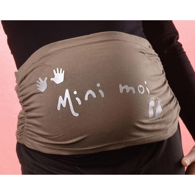 Bandeau de grossesse Mini moi Kaki