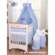 Parure de lit bébé prince ou princesse bleu