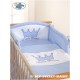 Parure de lit bébé prince ou princesse bleu