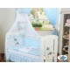 Parure de lit bébé âne bleu